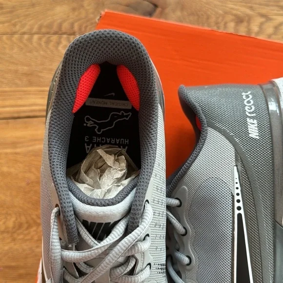 Nike Alpha Huarache Elite 3 Low Grey / White Baseball Cleats CK0746-011 size 8 Athletic Shoes